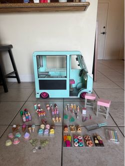 Our Generation Sweet Stop Ice Cream Truck | Fits American Girl Dolls