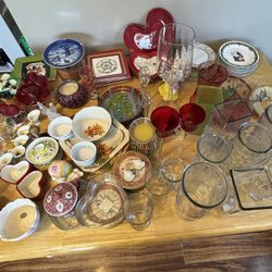 Glassware Vases And Stuff