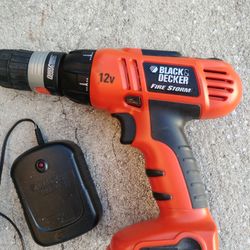 Black & Decker Firestorm 12v Cordless Drill