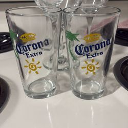 2 Corona Cups & 3 Wine Cups 