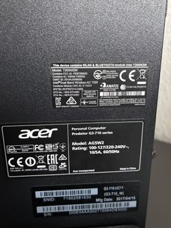 Acer Predator G3-710 Gaming PC
