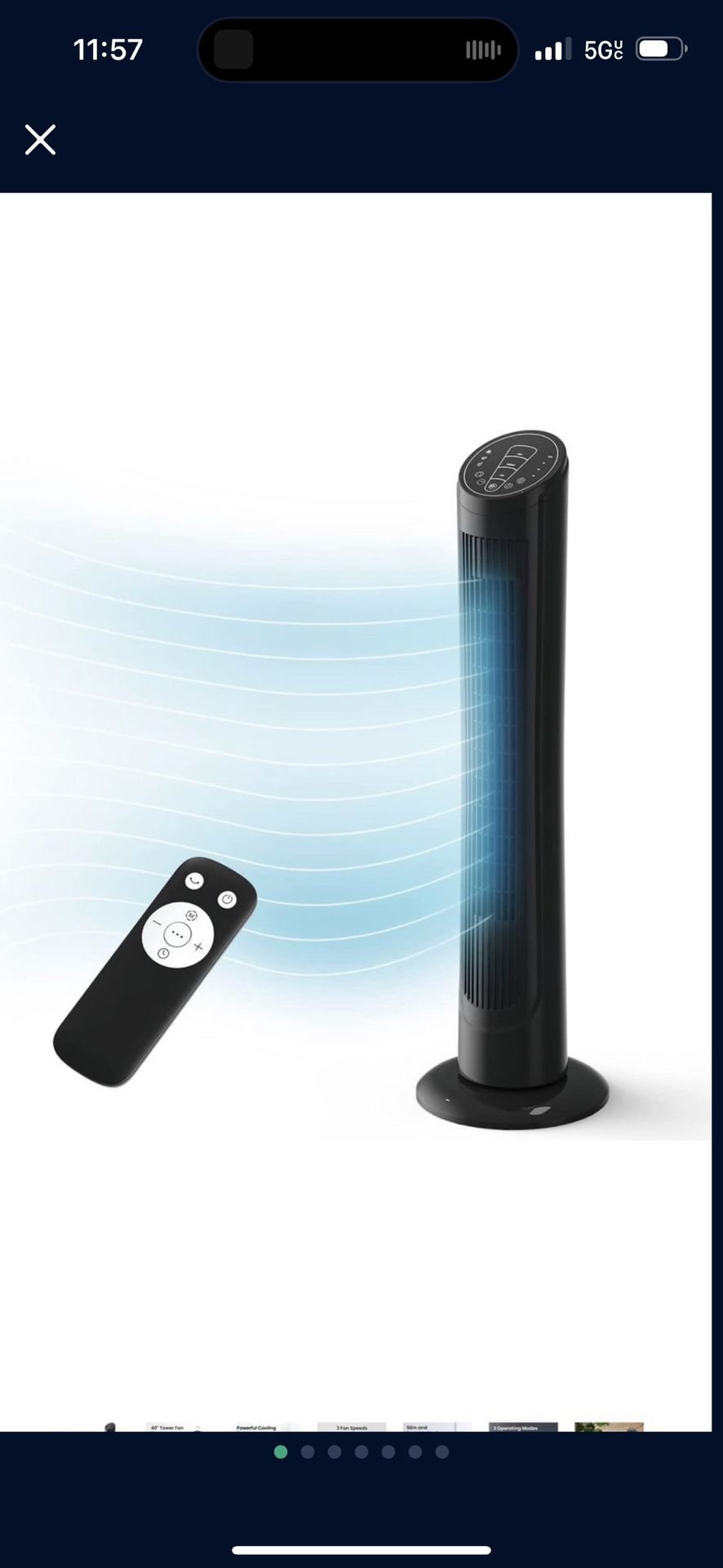 40” Tower Fan