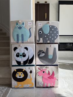 3 Sprouts Toy Storage Cube Bins — Like New, $8 Each (6 Available)