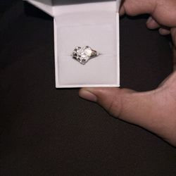 sterling 925 silver nugget heart ring 