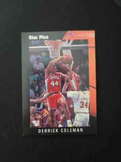Derrick Coleman Star Pics Flashback Basketball Card