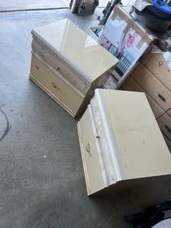 2 night stands with cabinets for sale