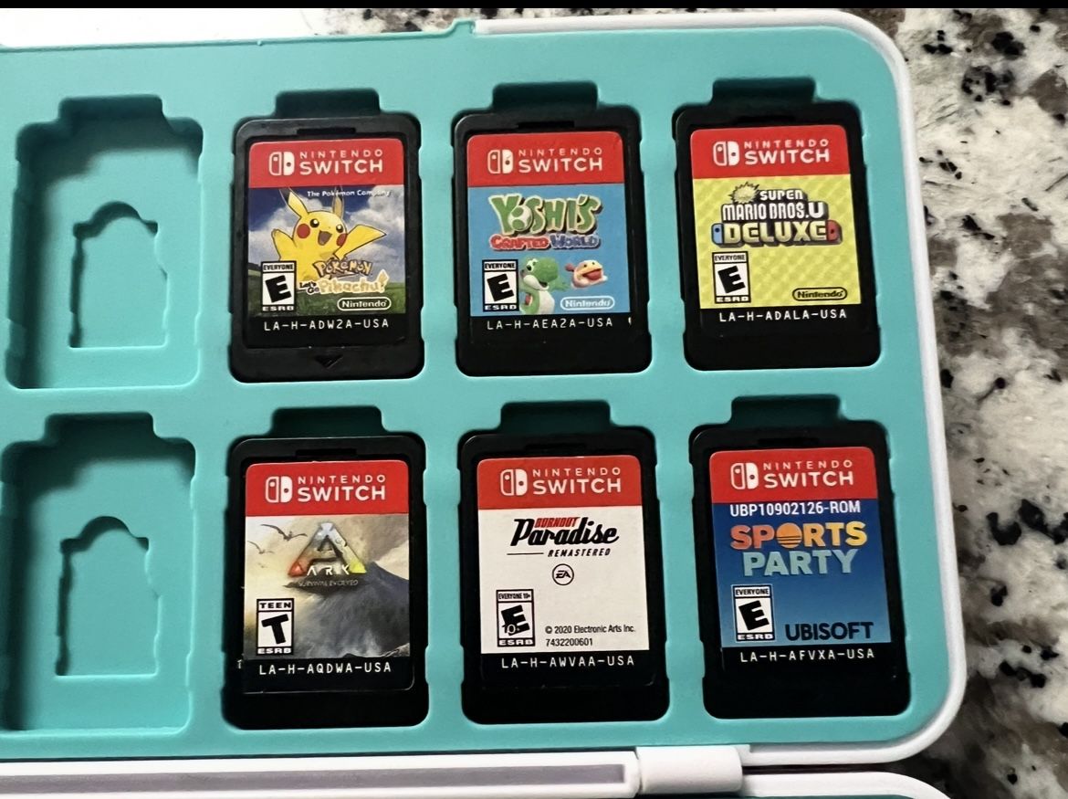  New Super Mario Bros Deluxe Pokemon Pikachu Yoshi Burnout Paradise Nintendo Switch