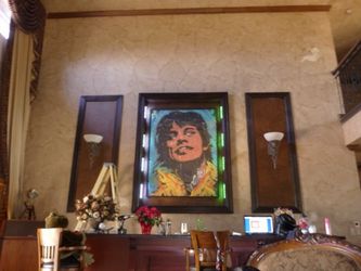 Mickey dent original mic jagger painting