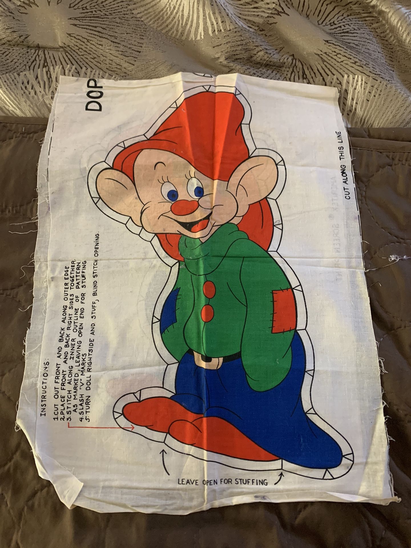 Vintage Dopey Doll Sewing Pattern