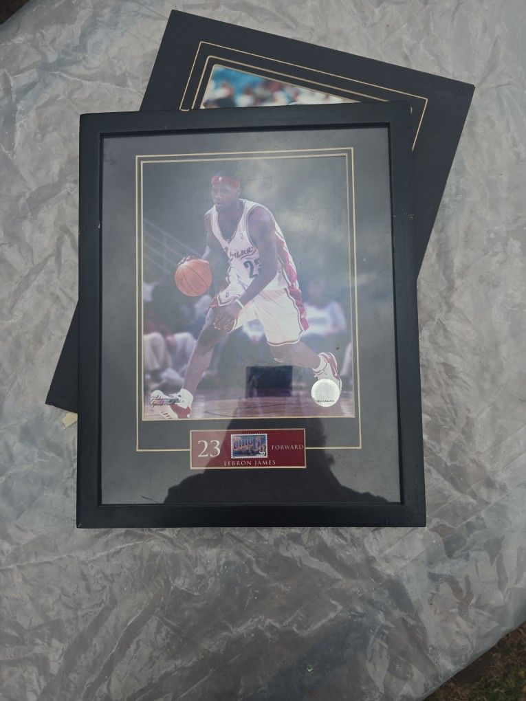 Lebron James Greetings From Ohio 37 cent Stamp and Photo