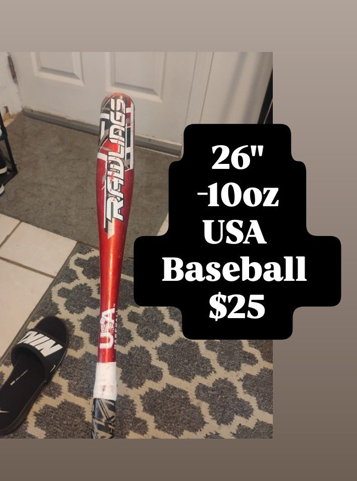 Rawlings USA Baseball Bat 26" -10oz