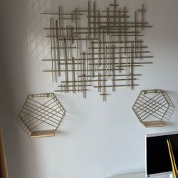 Gold wall decor