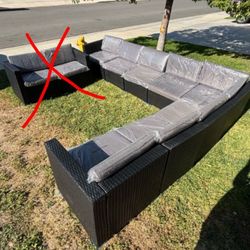 Loveseat Sold Not Included Extra Large L-shaped Patio Furniture Set Outdoor Patio Sofa Set Brand New Patio Furniture