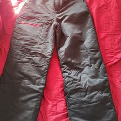 Swiss Tech Snow, Ski, Winter Pants, Children's Sz L 10 - 12, Black, Hot Pink