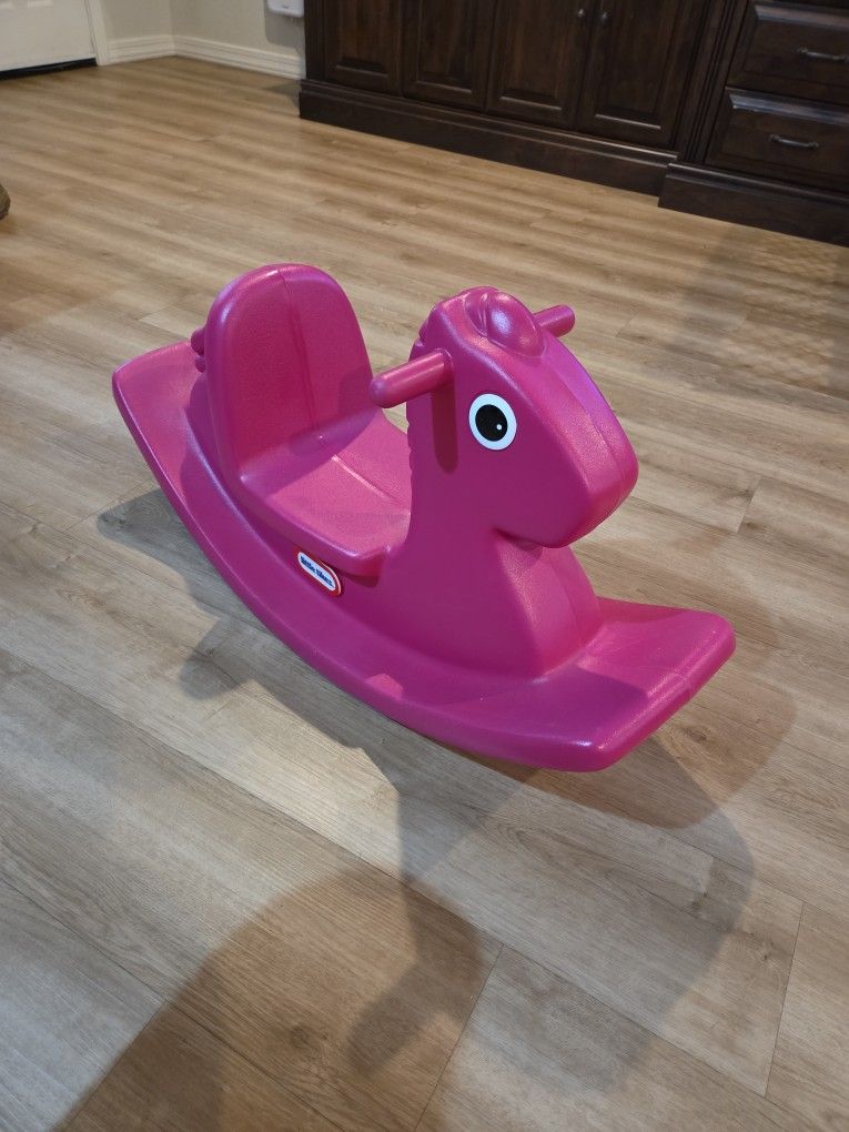 Little Tikes Kids Rocking Horse in Magenta