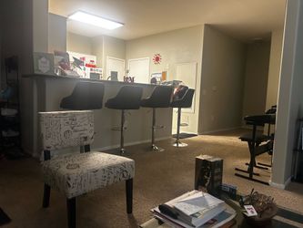 Faux Leather Bar Stools
