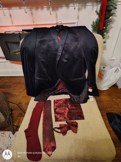 NEW Men's Black Dinner Jacket and Vest Set