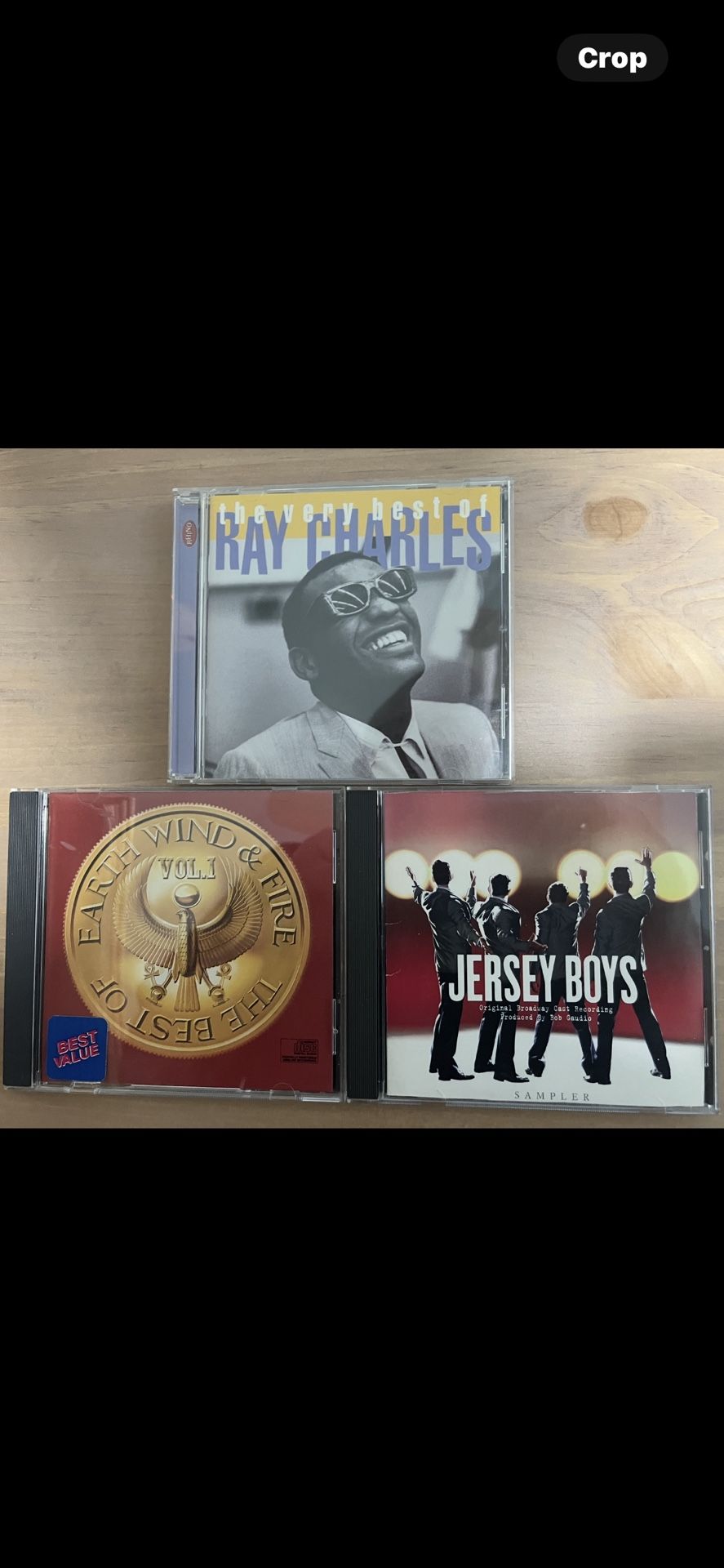 Ray Charles, Earth Wind & Fire, The Jersey Boys