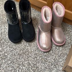 2 Pair Of. Girl Uggs 