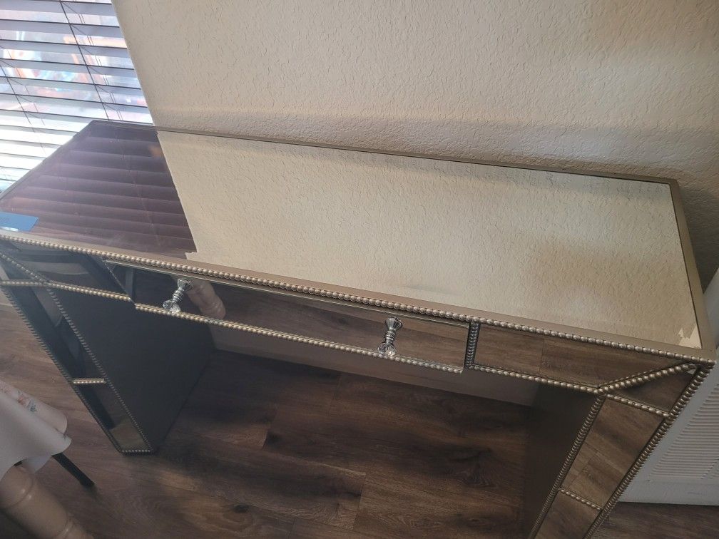 Glass Vanity Desk