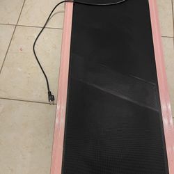 pink inside walking treadmill 