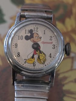 Vintage Windup  Mickey Mouse Watch