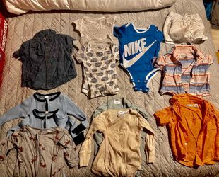 Gently used boy 3-6 months clothes