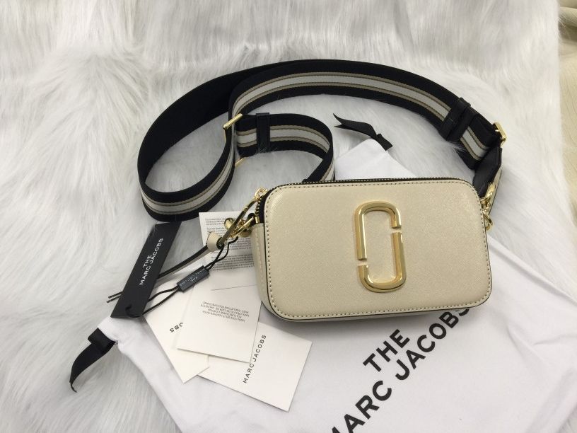 Marc Jacobs The Snapshot Crossbody Bag Cloud White Multi