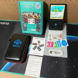 New R36 Max Retro Gaming Console, Retro Handheld Console 4.0'' Screen Linux System, 64G TF Card, Support 30+ Simulators, 4000mAh Rechargeable Portable