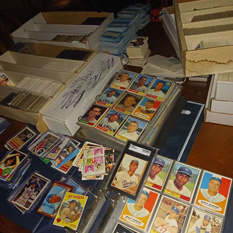 Sportscards Collection SELLING ALL INDIVIDUALLY AND IN LOTS 1950s -90s BASEBALL FB BK HOCKEY   w/ STARS  KOUFAX GRETZKY JORDAN  MANTLE ROSE