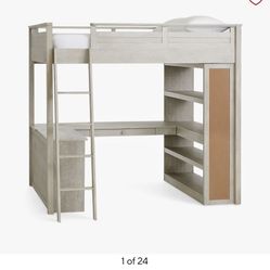 Sleep & Study Loft Bed Pottery Barn Full Size