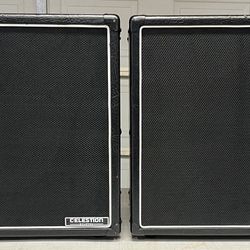 Two 1x12 Celestion Speaker Cabinets 