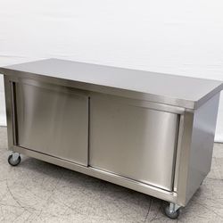 NSF 60in Stainless Steel Work Prep Table Cabinet HT-S-1500