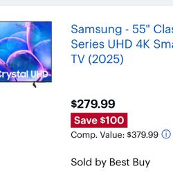 Crystal Samsung UHD TV 55inch