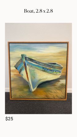 Art Canvas, Boat, 2.8 x 2.8