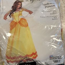 Sunflower Princess/Prince Peach Halloween Costume (size: large)