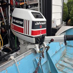 Johnson long shaft two stroke motor