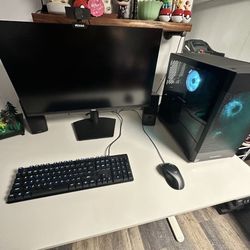 Gaming PC Setup – Ryzen 5 5600X3D / RX 6650 XT / 16GB RAM – Full RGB + Monitor + Bose Speakers