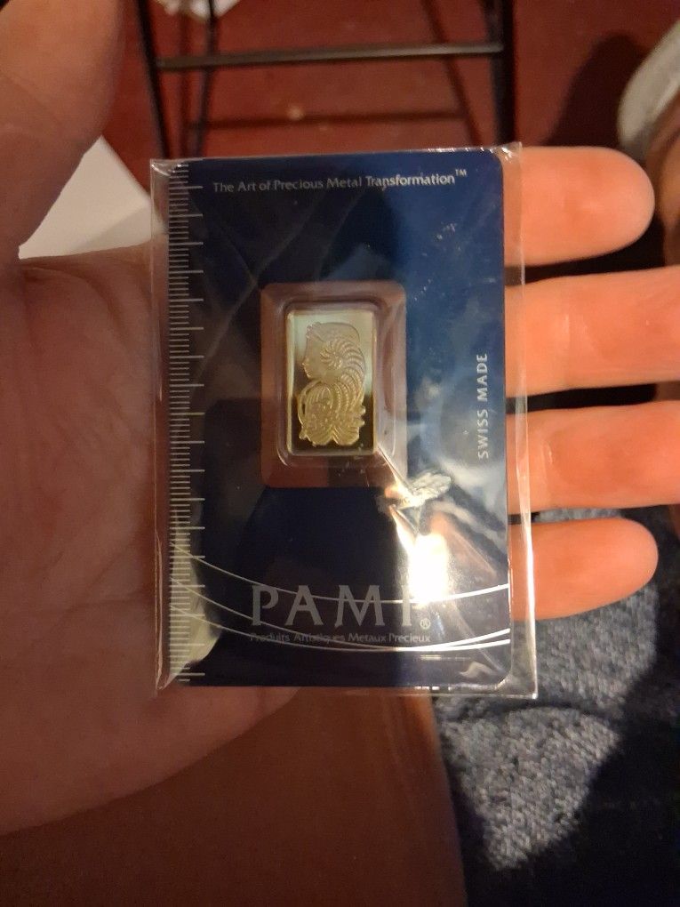 Pamp 5 Gram Gold Bar