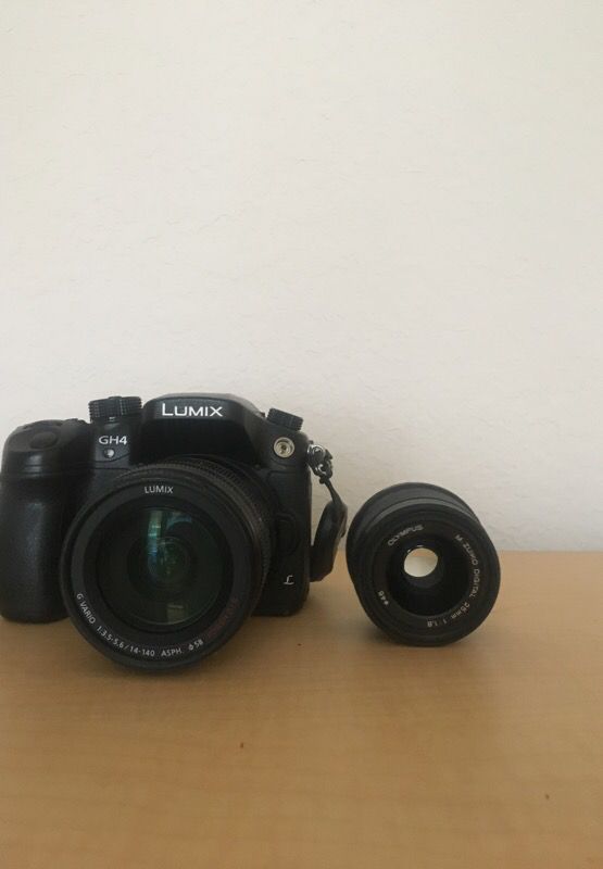 DSLR/ Panasonic GH4/ with 2 lens/ 14-140mm f/3.5, 25mm f/1.8