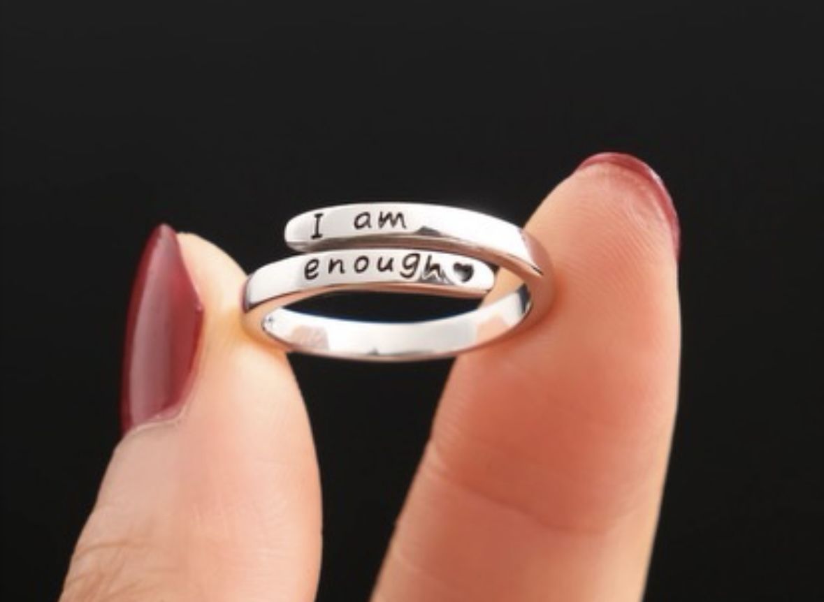 I Am Enough Adjustable Ring