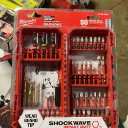 Milwaukee 50pc Impact Drill Set Shockwave Duty