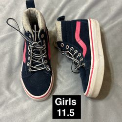 Girls Vans Shoes 11.5