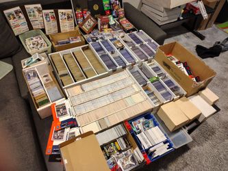 Large Lot of Sports Trading Cards Collection