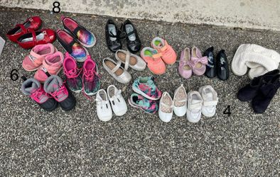 Toddler Girls Shoes Nike Adidas Tom’s 4c 6c 8 