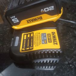Dewalt Charger And 5 Ah Battery 