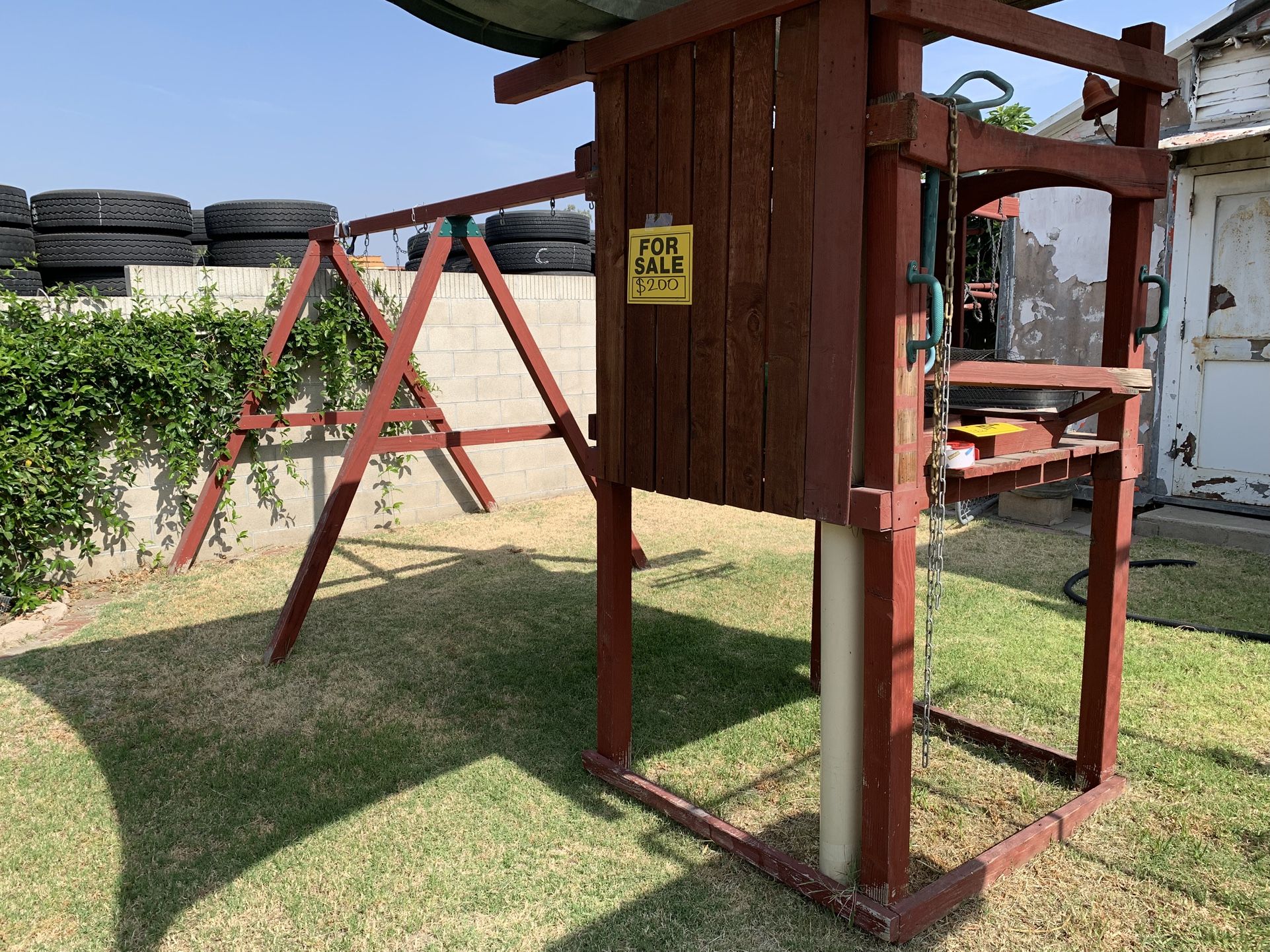 Wood Swing Set