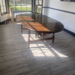 Antique wooden table And Chairs