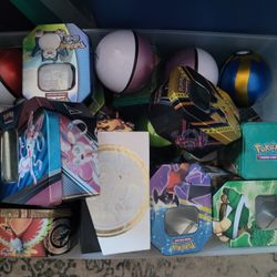 Pokemon Card Tins Lot