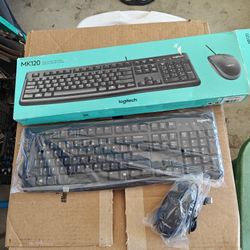 Logitech MK120 Wired keyboard and mouse
